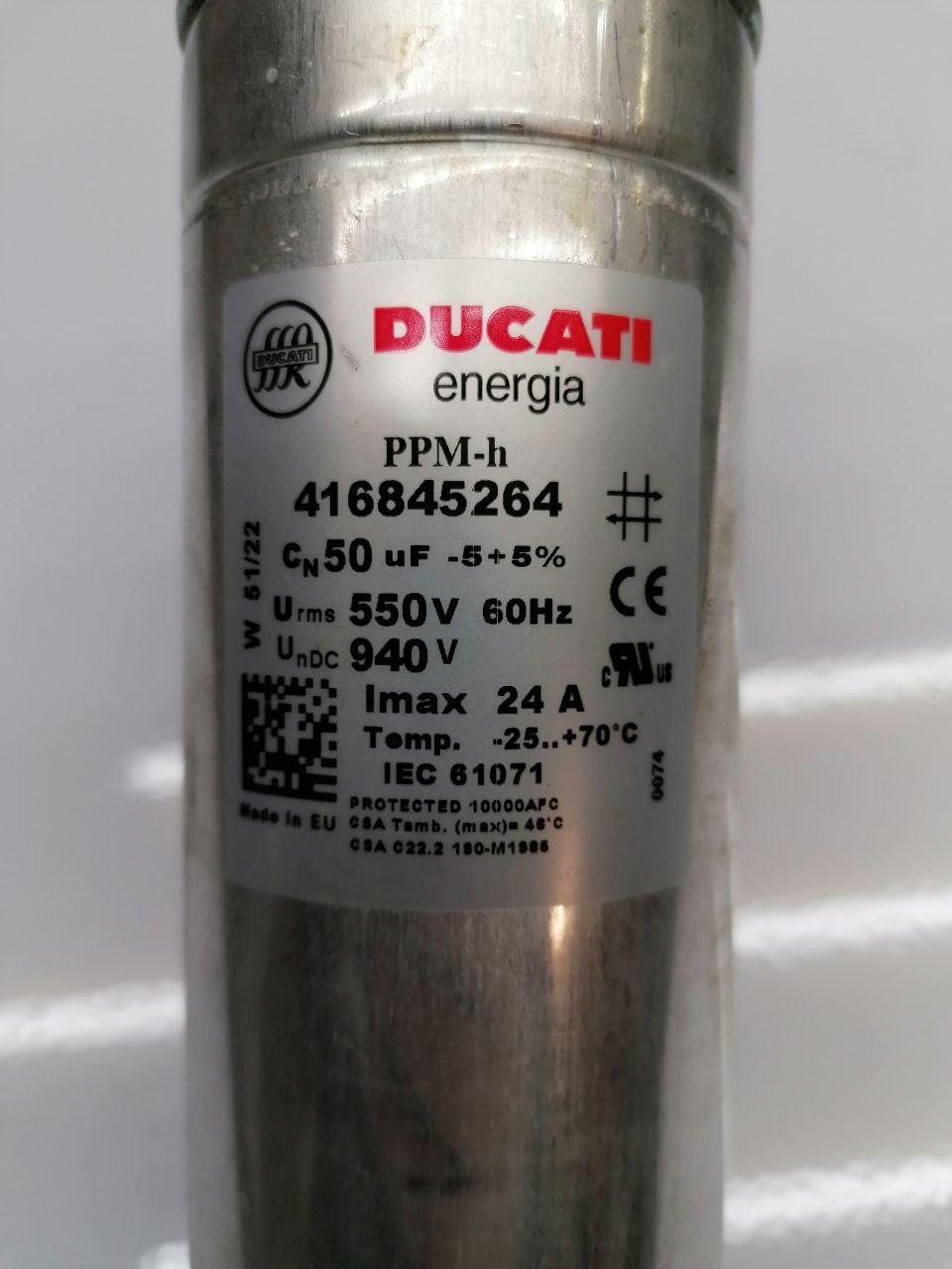 Ducati 416845264 Power Capacitor – High-Performance Energy Storage Solution