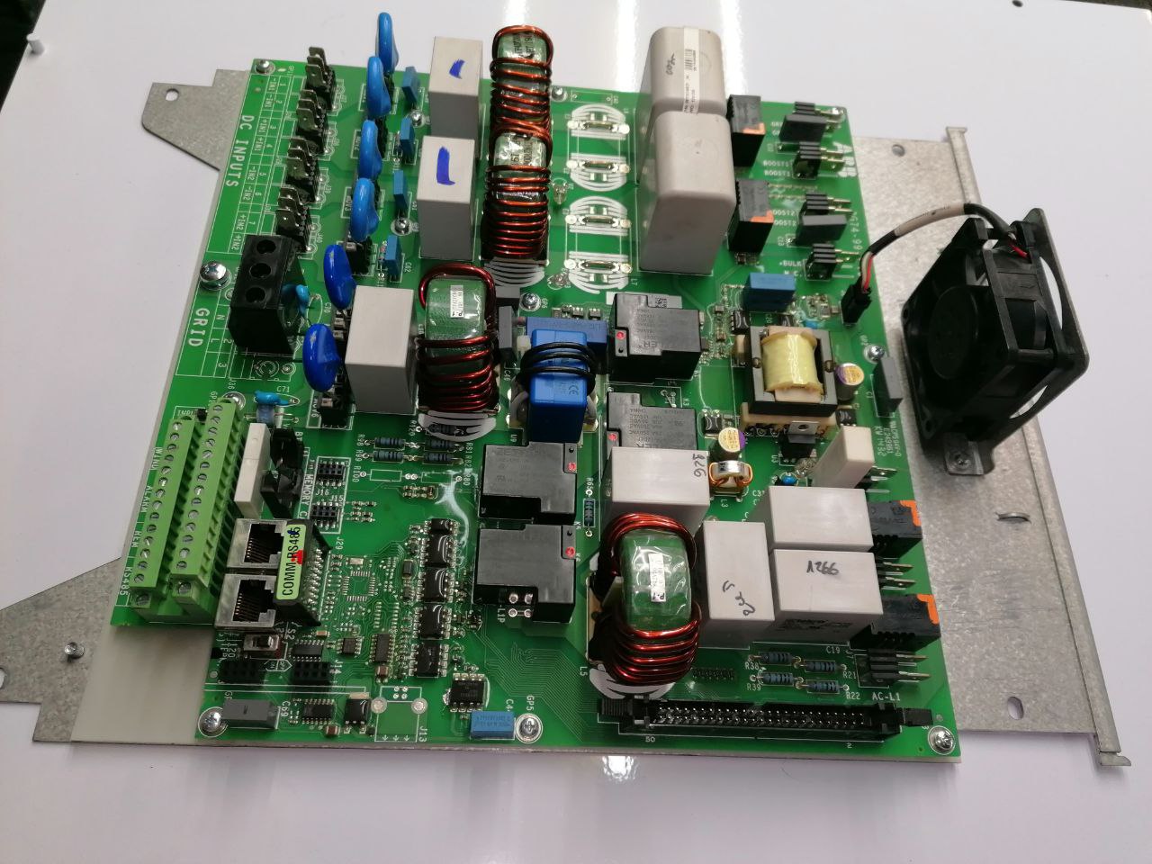 Aurora ABB PVI one outd Power One 3.6kw 4.2kw 3600w 4200w filter relay board solves error e031, e019, e020, e033, e013, e021, e030, does not turn on, fan failure, riso low