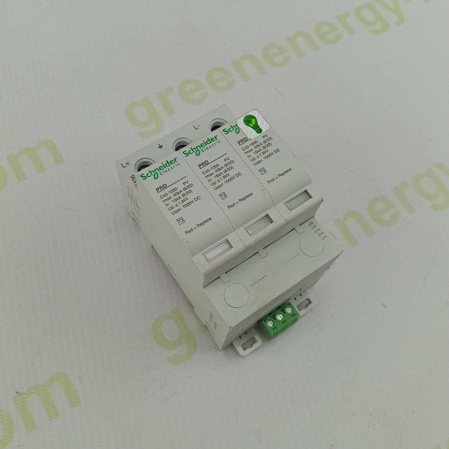 Schneider Electric PRD C40-1000 PV Type 2 Surge Protection Device | 1000 VDC | 40 kA | 3-Pole SPD