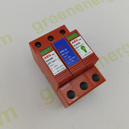 AEG NUA600 / N-PE Type 2 Surge Protection Device | Class II SPD | AC 230/255 V | 3-Module Unit