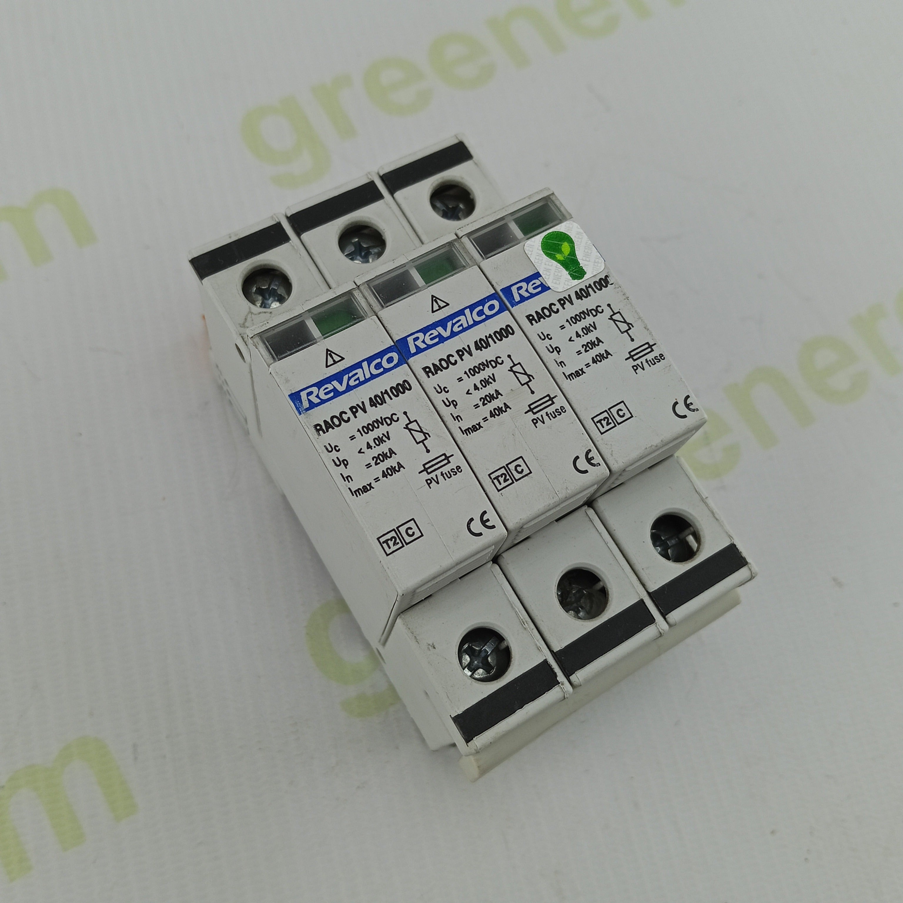 Revalco RAOC PV 40/1000 Type 2 Surge Protection Device | 1000 VDC | 40 ...