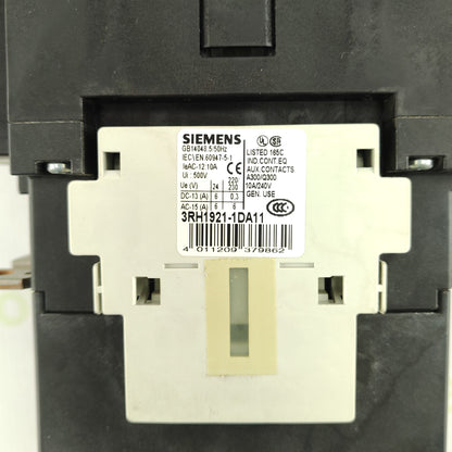 Siemens 3RH1921-1DA11 Auxiliary Contact Block | AC-15 / DC-13 | 10A 240V | IEC 60947-5-1 | Industrial Control