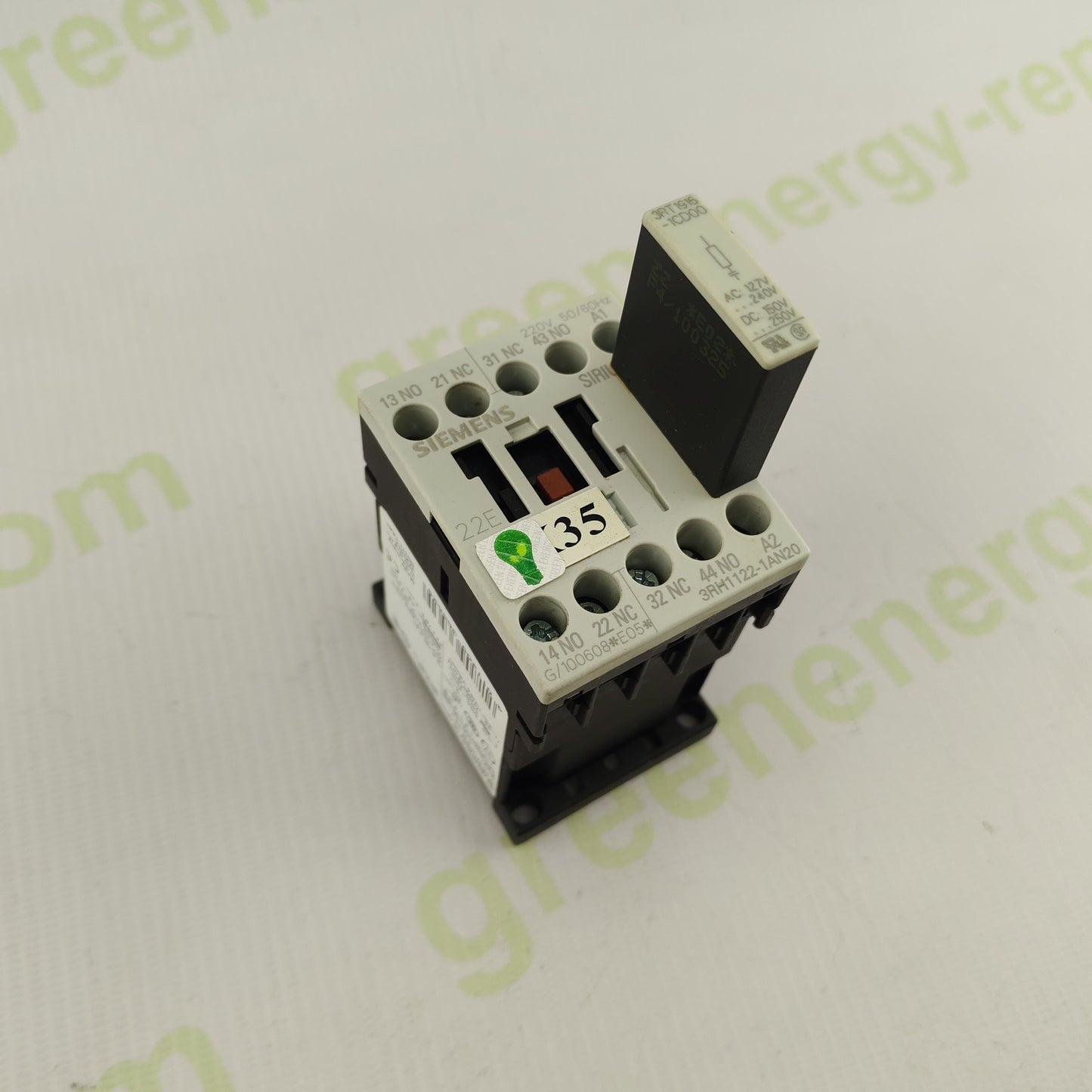 Siemens 3RH1122-1AN20 Auxiliary Contactor | 4 NO + 0 NC | 24V AC Coil | IEC Industrial Control Relay