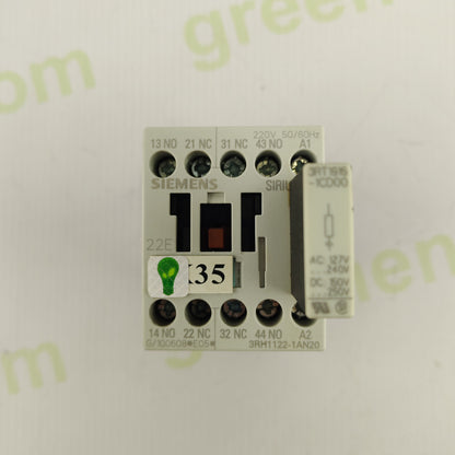 Siemens 3RH1122-1AN20 Auxiliary Contactor | 4 NO + 0 NC | 24V AC Coil | IEC Industrial Control Relay