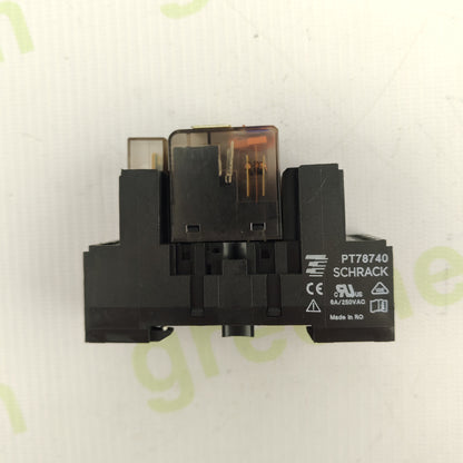 Schrack PT78740 Relay | JM 24 VDC Coil | 6A / 250 VAC | CE Certified | Made in Romania