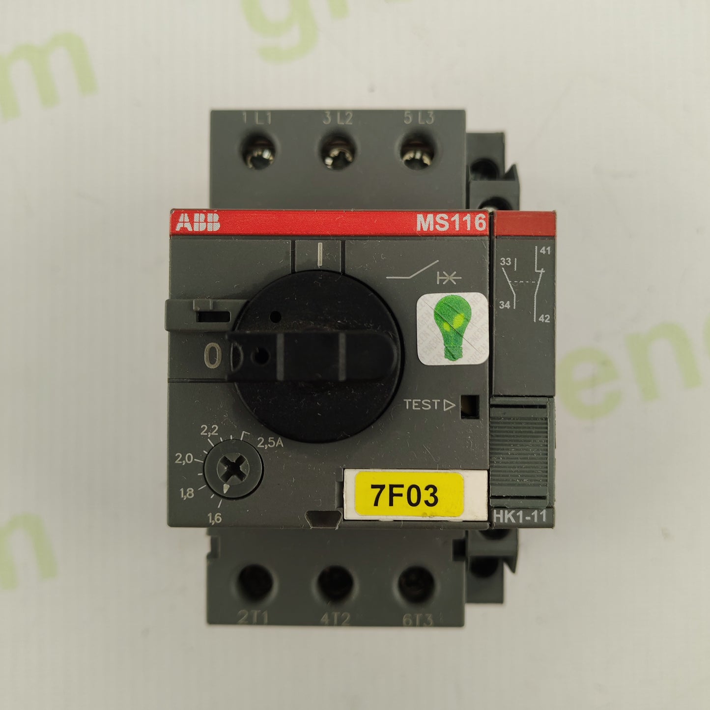 ABB MS116 Auxiliary Contact Module | IEC/EN 60947-5-1 | Industrial Control Equipment | B600/Q600 Rated