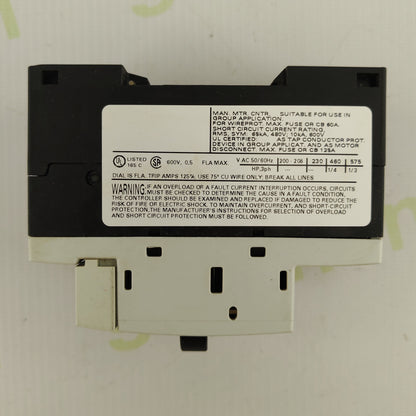 Siemens SIRIUS 3RV1011-0FA10 | 3-Pole Motor Protection Circuit Breaker | 0.35-0.5 A Overload Release | Up to 690 V AC