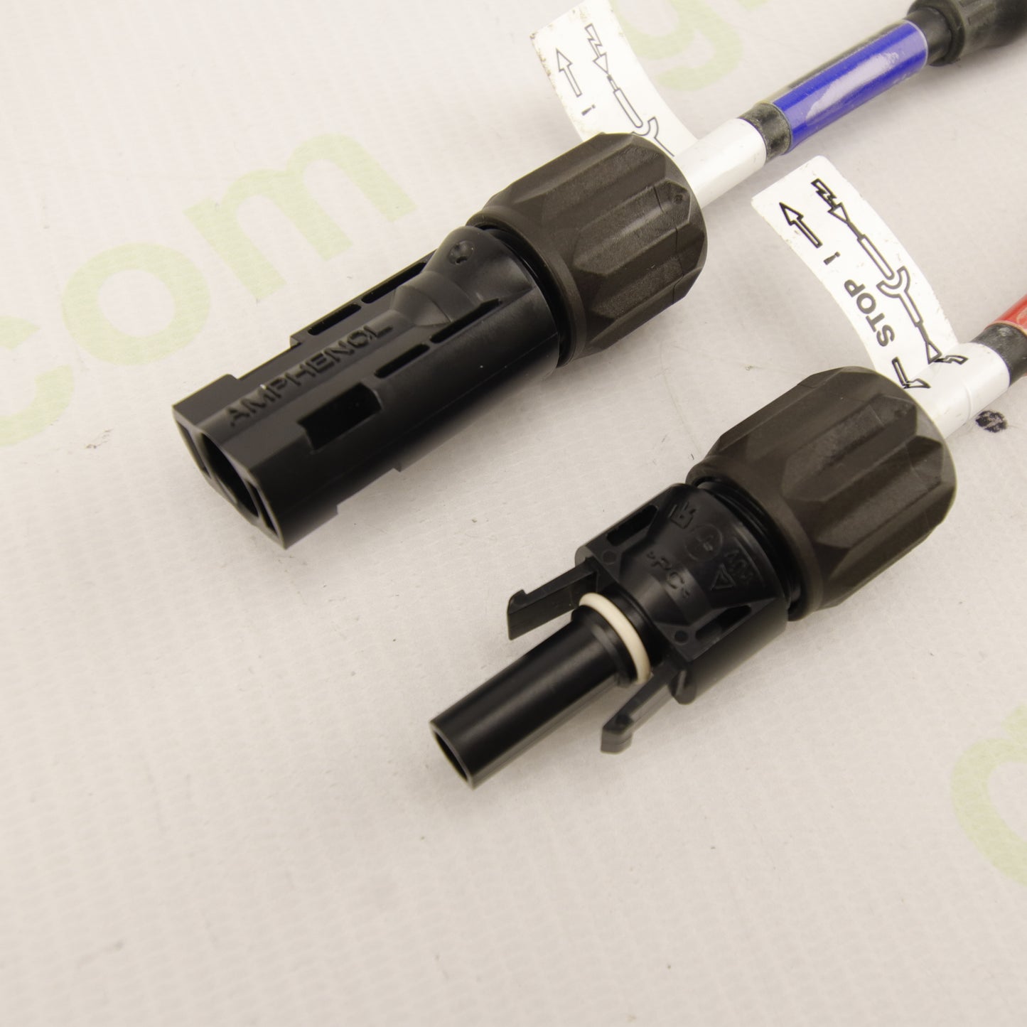 DC Photovoltaic MC4 Adapter Cable Set (MC4 Male & MC3 Female to Cylindrical DC Connector, + / − Polarity)