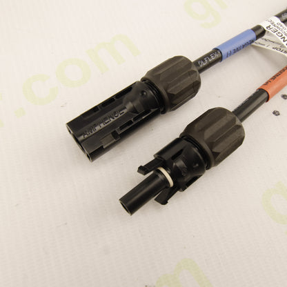 DC Photovoltaic MC4 Adapter Cable Set (MC4 Male & MC3 Female to Cylindrical DC Connector, + / − Polarity)