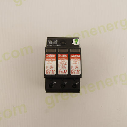 Phoenix Contact VAL-MS 1000DC | Type 2 DC SPD | 1000 V DC | 30 kA | VALVETRAB Series | DIN Rail Surge Protection