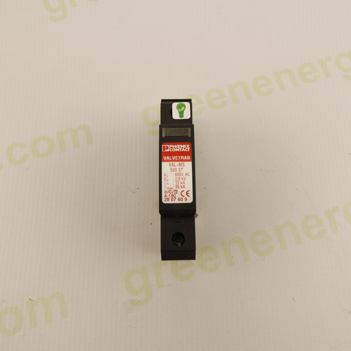 Phoenix Contact VALVETRAB VAL-MS 500 ST + VAL-MS BE/FM | Surge Protection Device Type 2 | 600 V AC | 30 kA |
