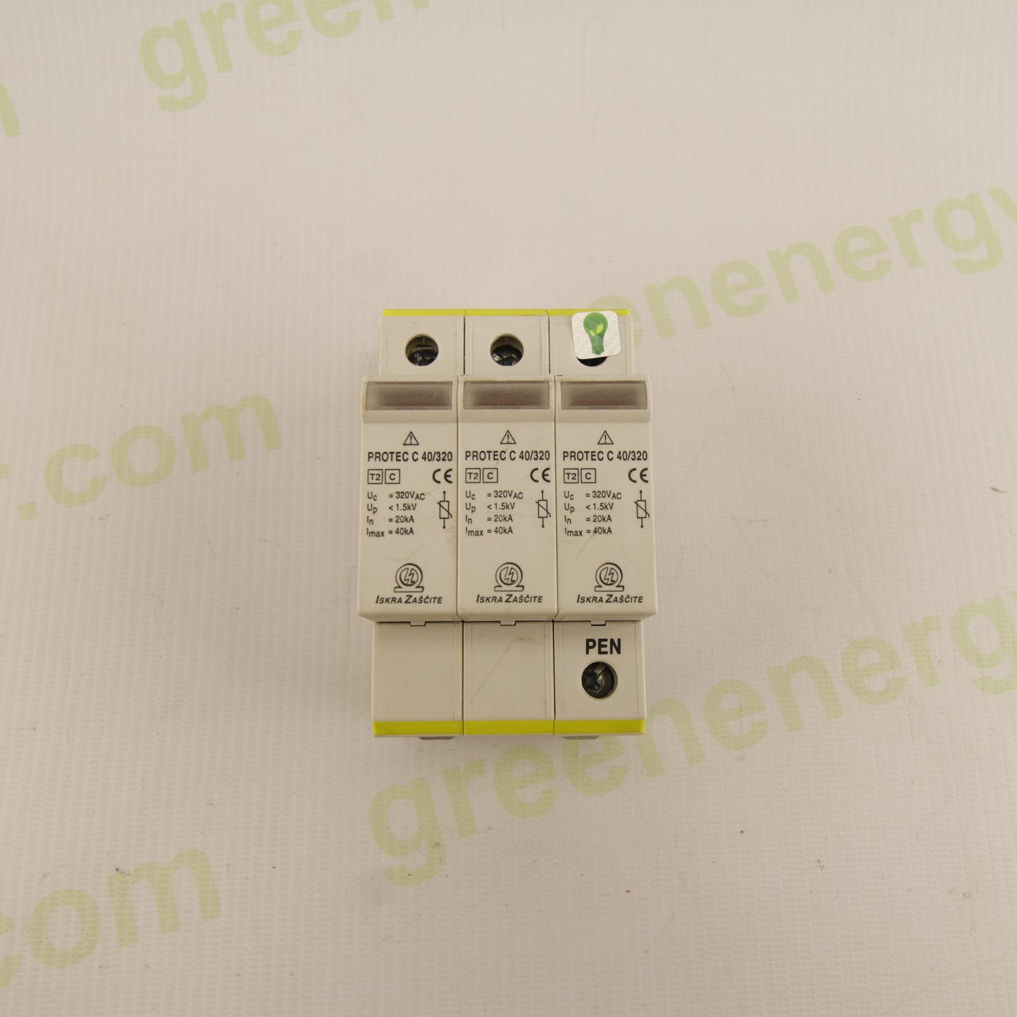 Iskra Zaščite PROTEC C 40/320 – Type 2 SPD | 3P+PEN | 320V AC | 40kA |