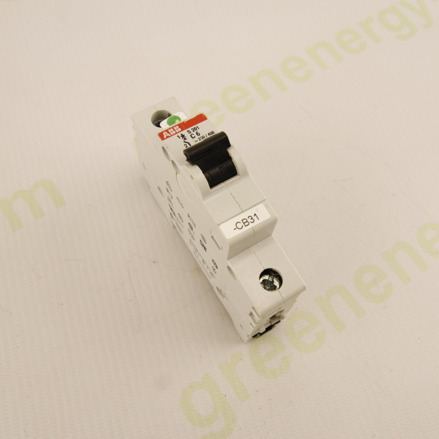 ABB S201 C6 – 1P 6A Curve C MCB | 230/400V AC | 6kA | S200 Series | Single-Pole Miniature Circuit Breaker