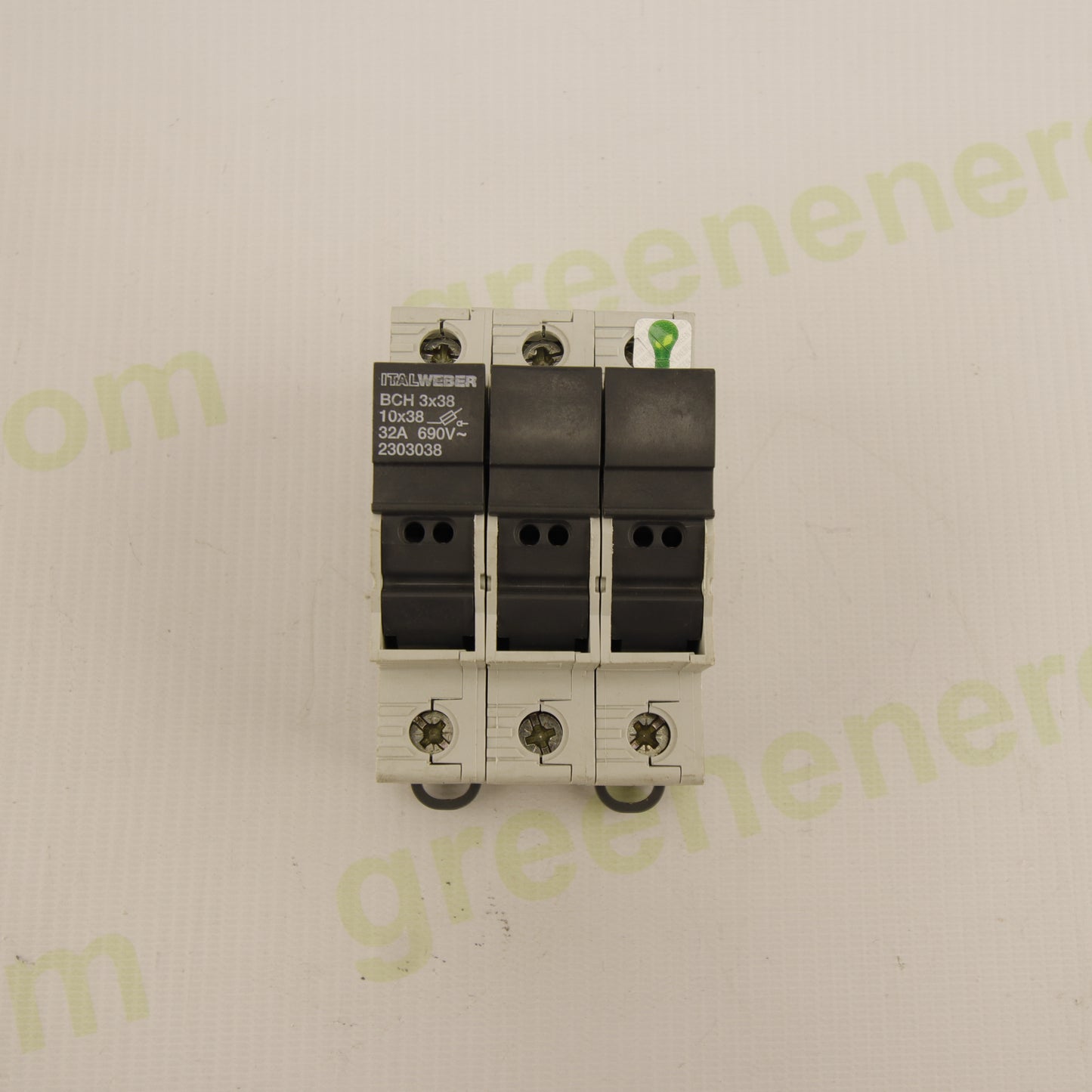 Italweber BCH 3x38 – 3P Modular Fuse Holder for 10×38 mm Fuses | 32A | 690V AC