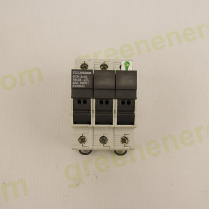 Italweber BCH 3x38 – 3P Modular Fuse Holder for 10×38 mm Fuses | 32A | 690V AC