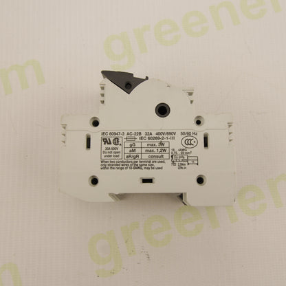 Italweber BCH 2x38 – 2P Modular Fuse Holder for 10×38 mm Fuses | 32A | 690V AC |