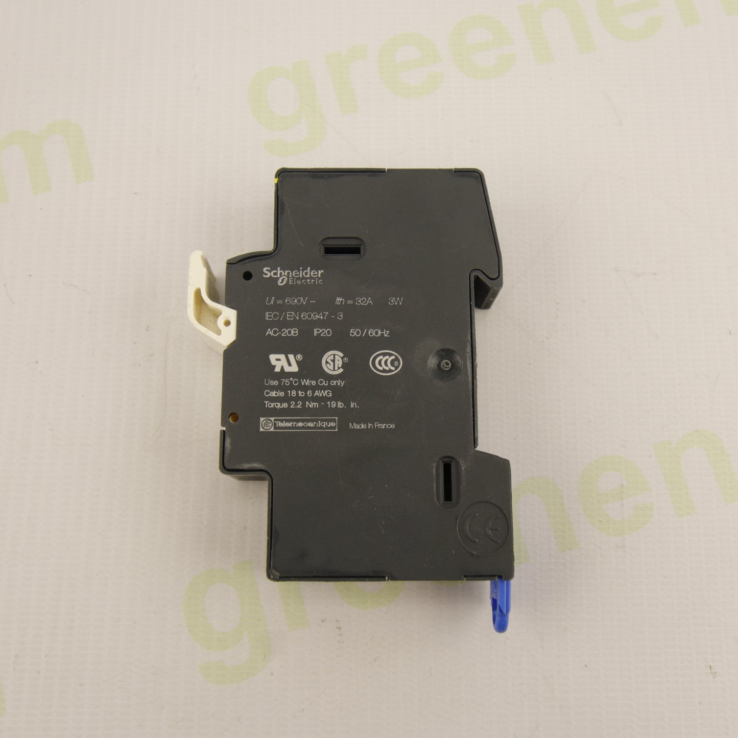 Schneider Electric DF101 – 1P Fuse Holder for 10×38 mm Fuses | 32A | 690V AC |