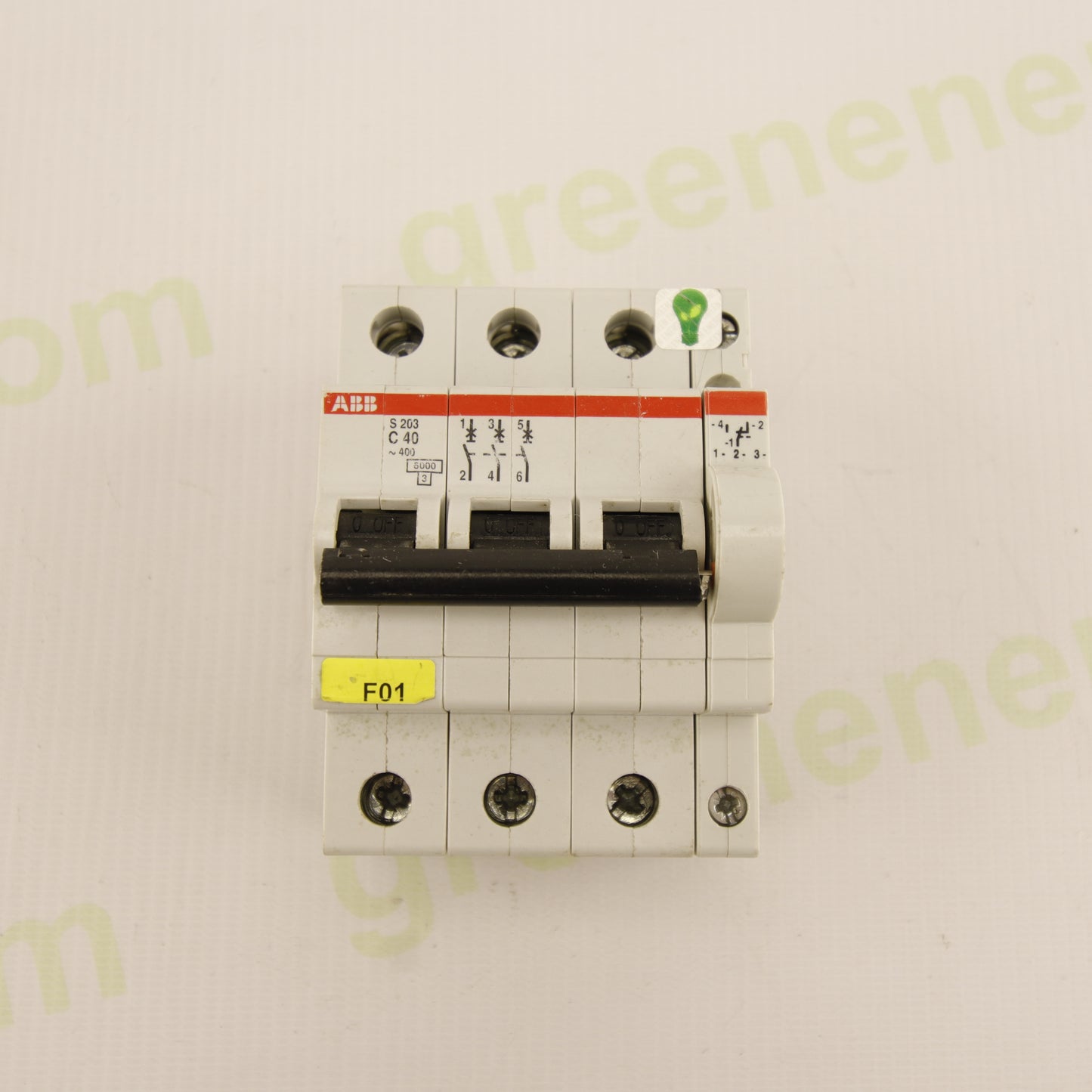 ABB S203 C40 – 3P MCB 40A Curve C | 400V AC | 6kA | S200 Series