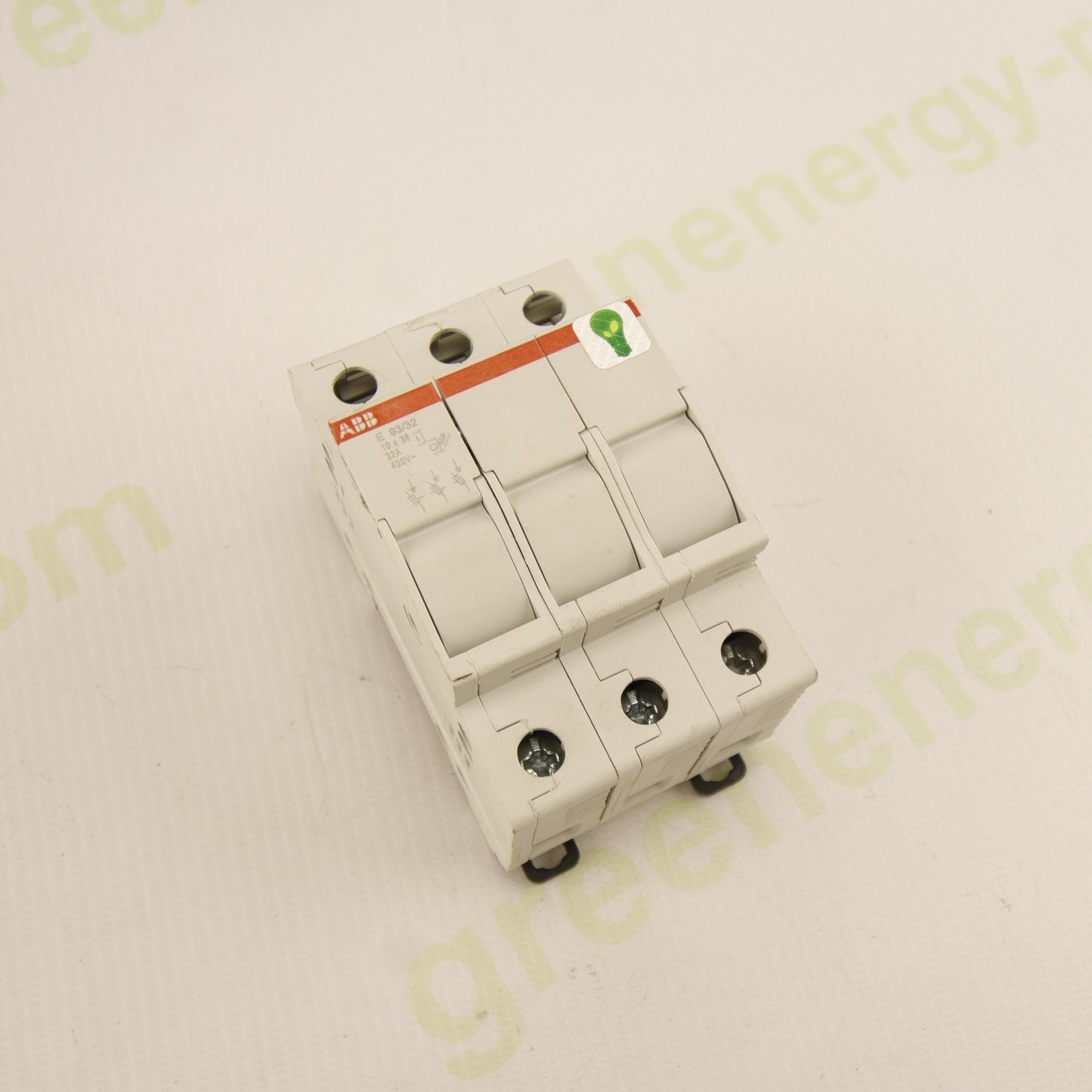 ABB E93/32 – 3P Modular Fuse Holder for 10×38 mm Fuses | 32A | 400V AC | DIN Rail