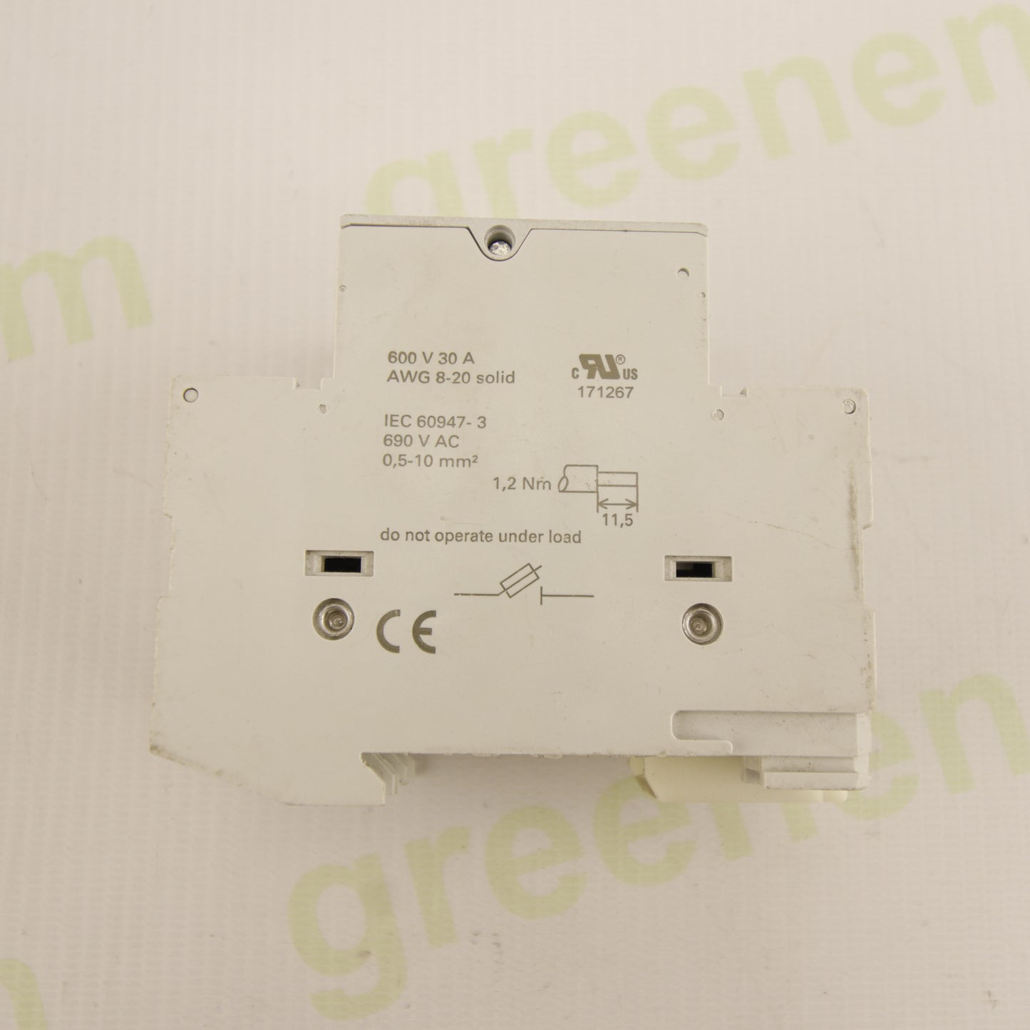 Siemens 3NW7033 – 3P Fuse Holder for 10×38 mm Fuses | 32A | up to 690V AC | DIN Rail Mount
