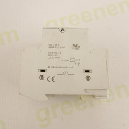 Siemens 3NW7033 – 3P Fuse Holder for 10×38 mm Fuses | 32A | up to 690V AC | DIN Rail Mount