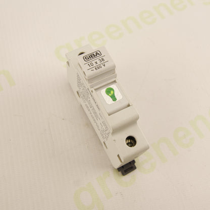 SIBA 5106304.DC – 1P Fuse Holder 10x38 mm | 1000V DC | 30/32A | IEC 60947 | DIN Rail