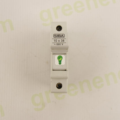 SIBA 5106304.DC – 1P Fuse Holder 10x38 mm | 1000V DC | 30/32A | IEC 60947 | DIN Rail