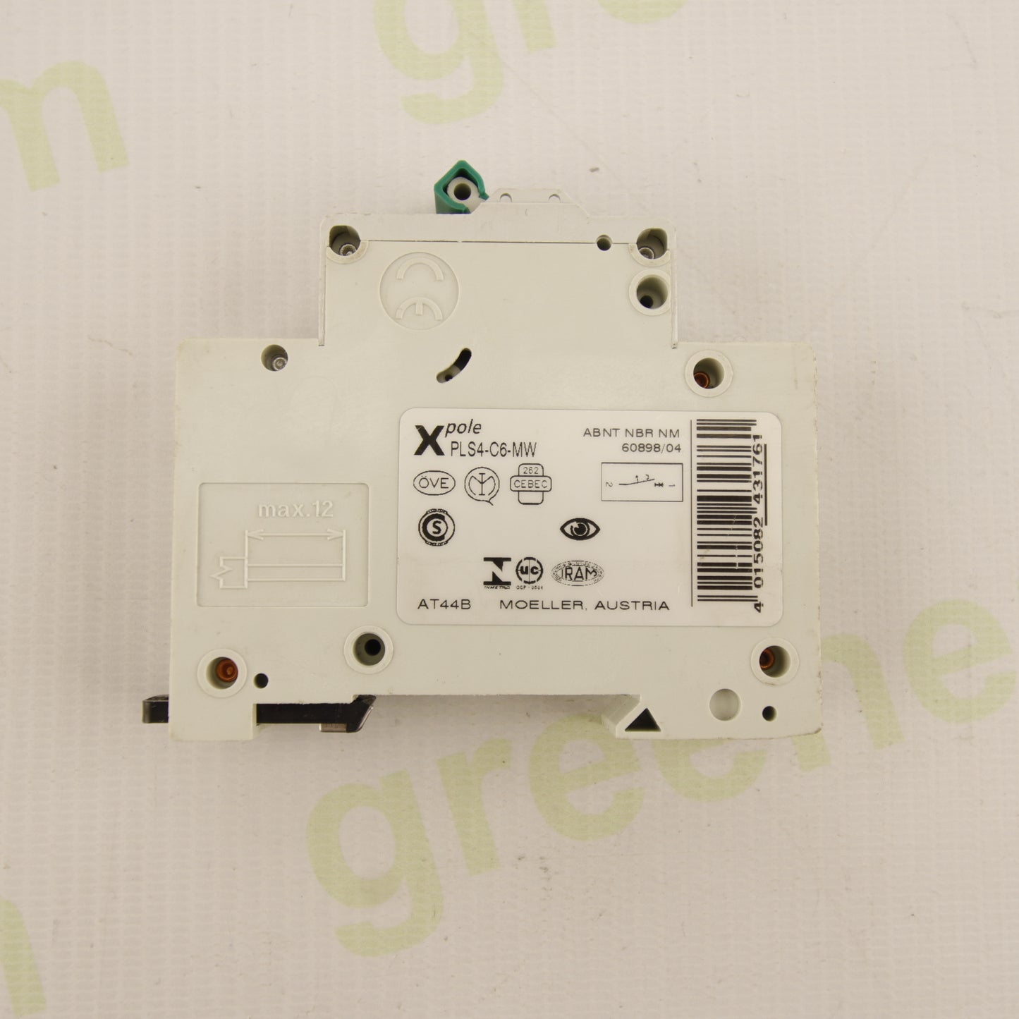 Moeller Xpole PLS4-C6-MW – 1P 6A Curve C MCB | 4.5kA | 230/400V AC | Xpole Series | Code 243176 | IEC/EN 60898