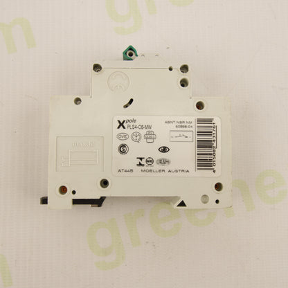 Moeller Xpole PLS4-C6-MW – 1P 6A Curve C MCB | 4.5kA | 230/400V AC | Xpole Series | Code 243176 | IEC/EN 60898