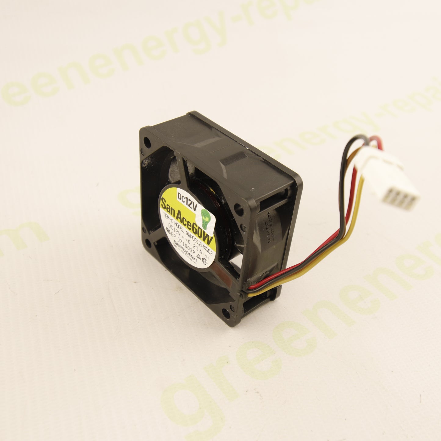 Sanyo Denki San Ace 60W 9WP0612P4G03 DC 12V 0.21A IP55 60×60×25 mm Axial Cooling Fan with 3-Pin Connector