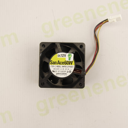 Sanyo Denki San Ace 60W 9WP0612P4G03 DC 12V 0.21A IP55 60×60×25 mm Axial Cooling Fan with 3-Pin Connector