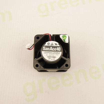 Sanyo Denki San Ace 40 Axial Fan – Model 109P0412H352 – 12 V DC – 0.195 A – 40 mm – 2-Wire with Connector