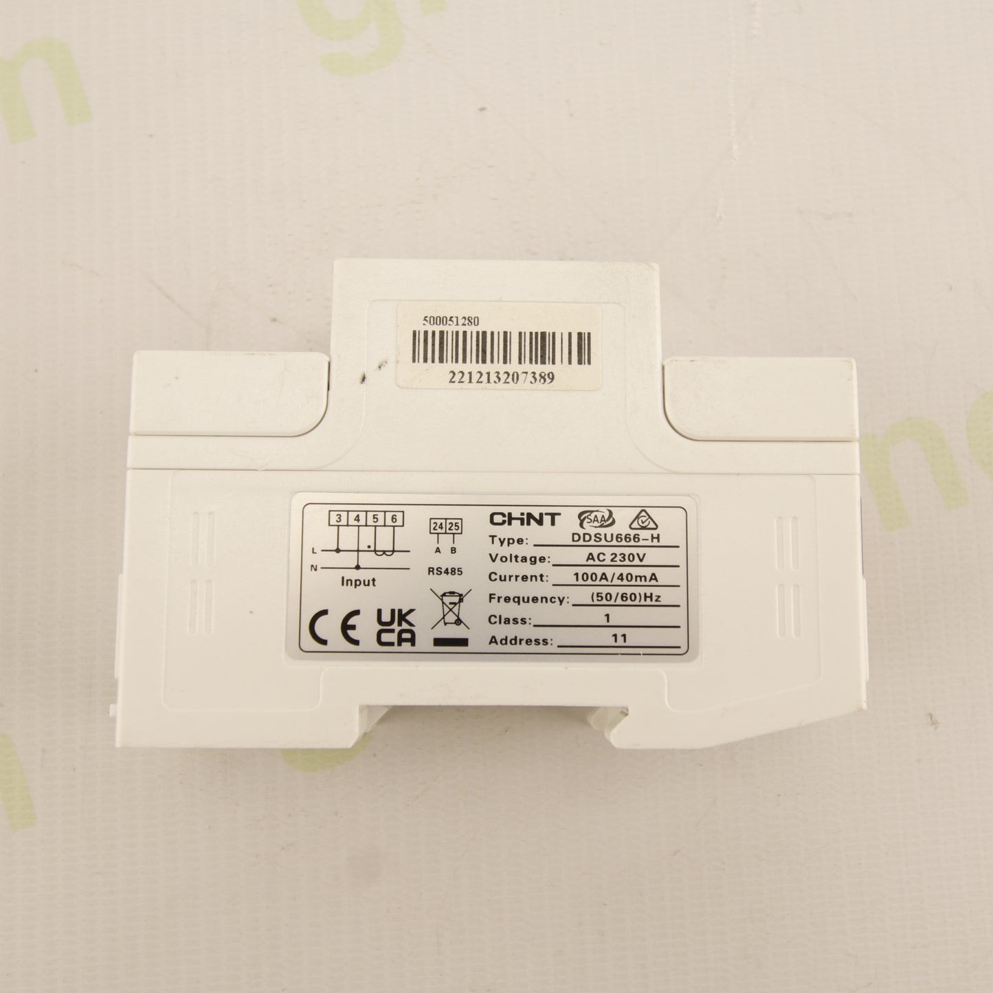 CHINT DDSU666-H – Smart Energy Meter | 1-Phase 230V | 100A | RS485 Modbus | DIN Rail | Smart Power Sensor