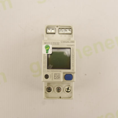 SFERA C35QSL080 MID – Single-Phase Energy Meter | 230V | 80A | LCD Display | DIN Rail | MID Certified | AC1N500034