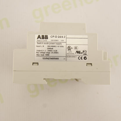 ABB CP-D 24/4.2 DIN Rail Industrial Power Supply – 230VAC → 24VDC 4.2A – 100W