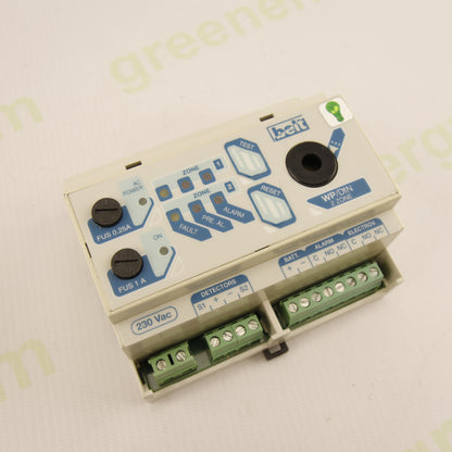 Belt B20-WP/DIN2 Gas Detection Control Panel – 2 Zones – 230VAC – Alarm Outputs + Solenoid Valve Control – Made in Italy