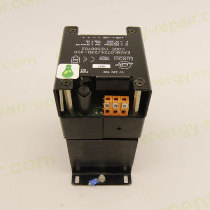 Eurogi EAGML0724/230-400 – Industrial Power Supply AC/DC 230/400VAC → 24VDC 7A (168W) – Built-in 10A Fuse – DIN Panel Mount – Code 11E000702