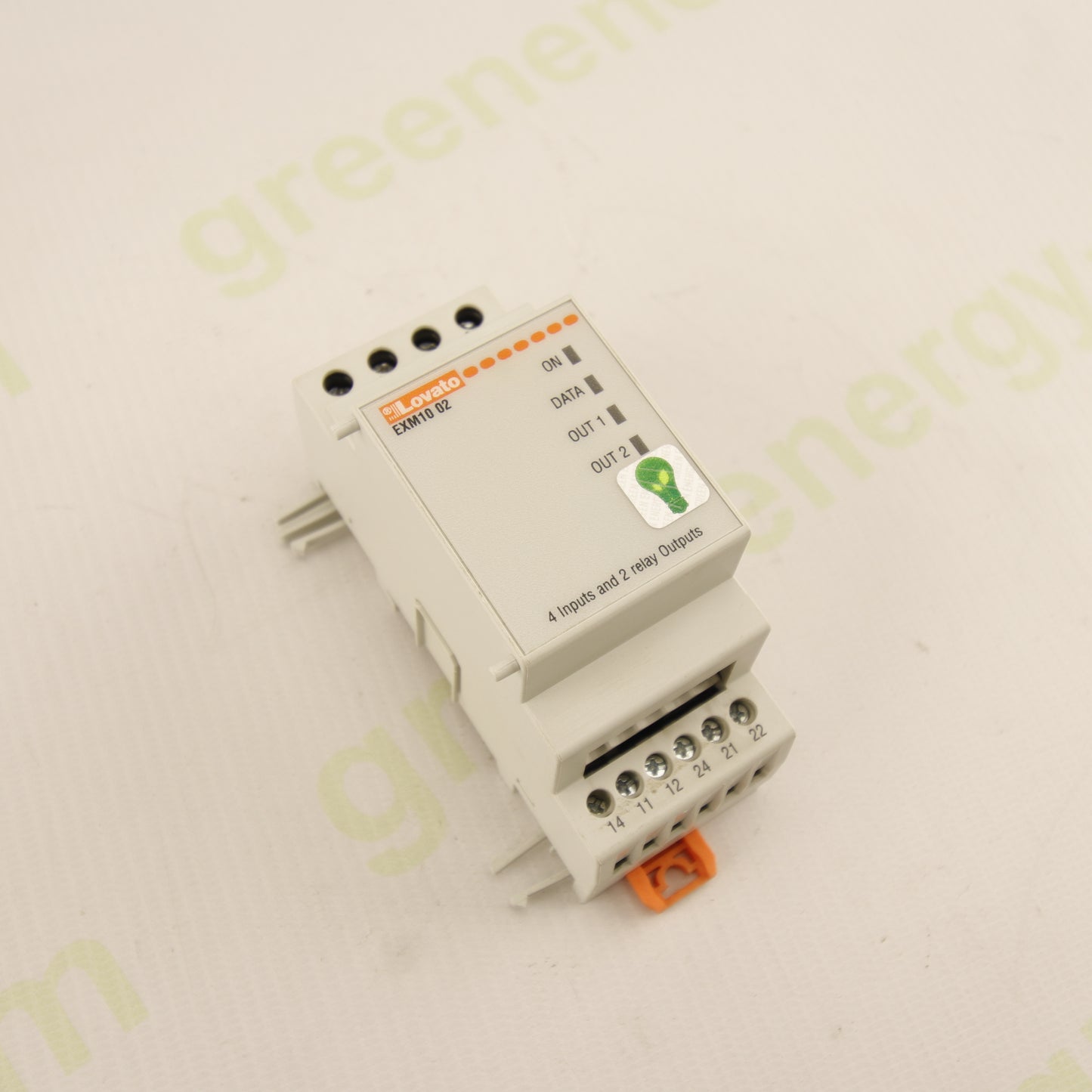 Lovato EXM10 02 I/O Expansion Module – 4 Isolated Digital Inputs + 2 Relay Outputs – DIN Rail 100–240V