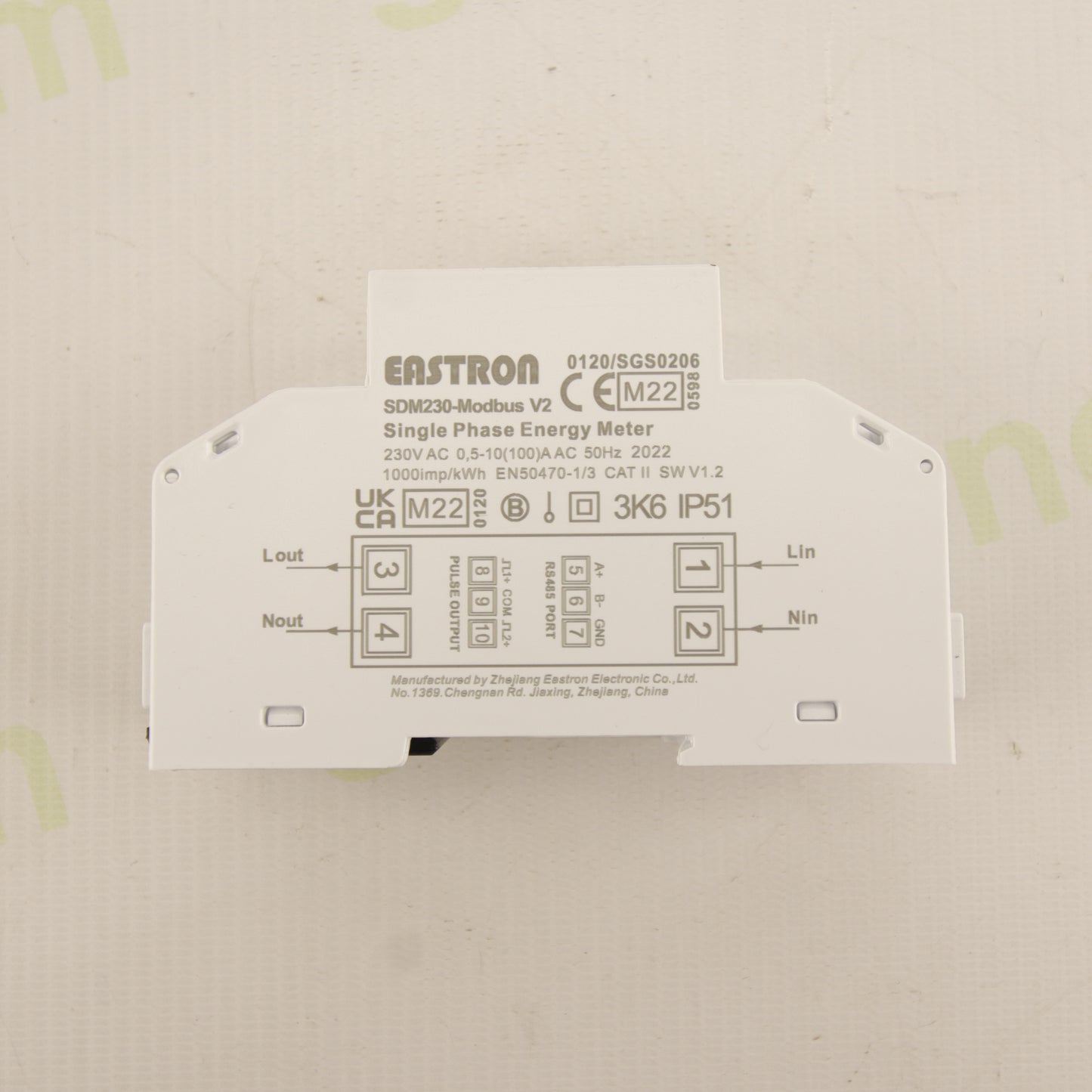 Eastron SDM230-Modbus-MID V2 | Single-Phase Energy Meter | RS485 Modbus| For Growatt & Solax Systems