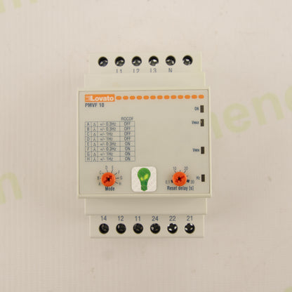 Lovato PMVF10 Multifunction Protection Relay – 3PH+N TRMS – Voltage & Frequency Monitoring 400V