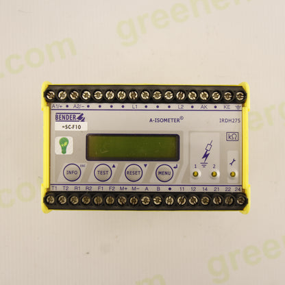 Bender IRDH275B Insulation Monitoring Device – A-ISOMETER® – Industrial IMD for IT Systems – DIN Rail Mount
