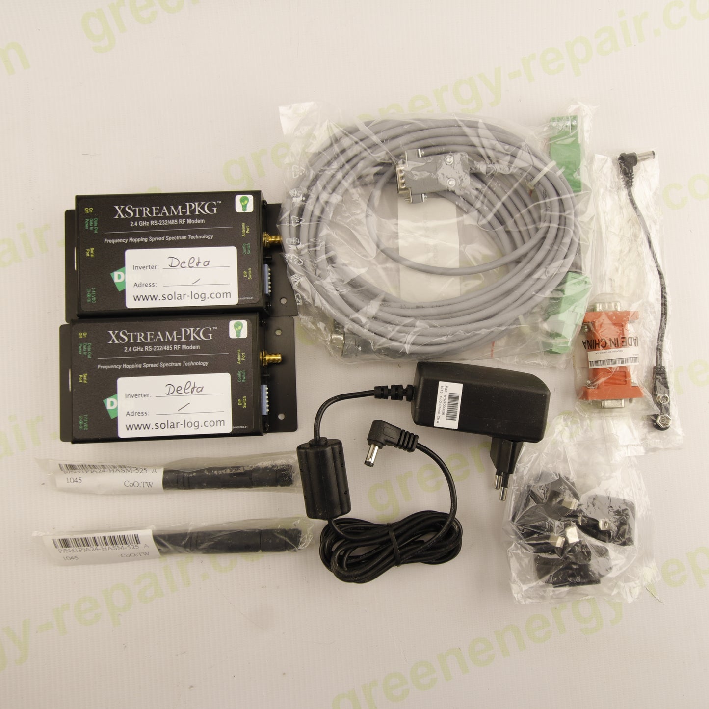 Digi XSTREAM-PKG X24-009PKC-RA RF Modem Kit – RS232/485 2.4GHz Wireless – Solar-Log Compatible – For Delta Inverters