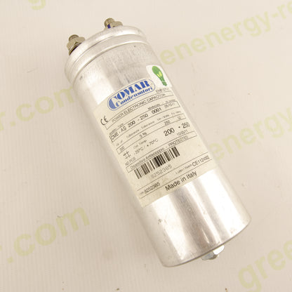 Comar CME-AS 200-250 Power Capacitor – 200µF 250VAC – Industrial Electronic Capacitor – Code 8252385