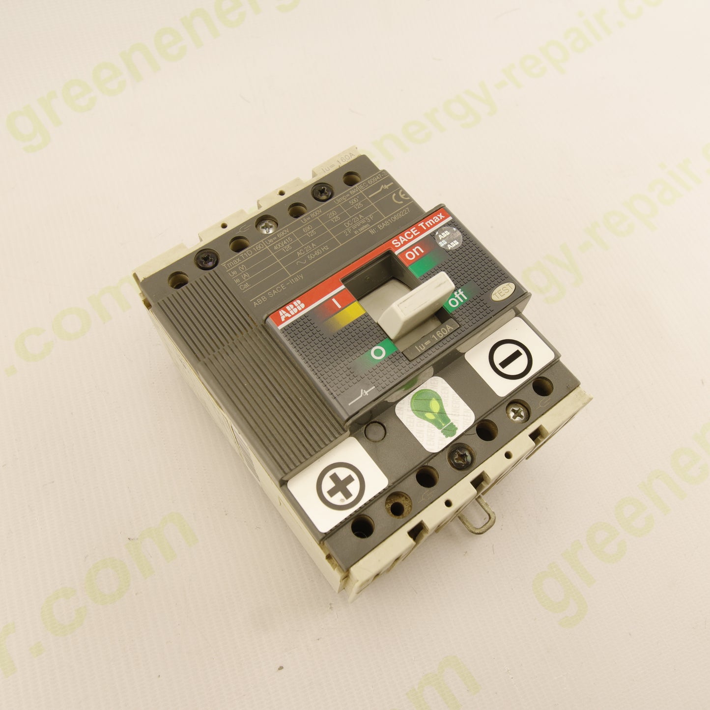 ABB SACE Tmax T1D 160 – Molded Case Circuit Breaker | 160 A | 690 V AC / 800 V | 2P/3P | IEC 60947-2