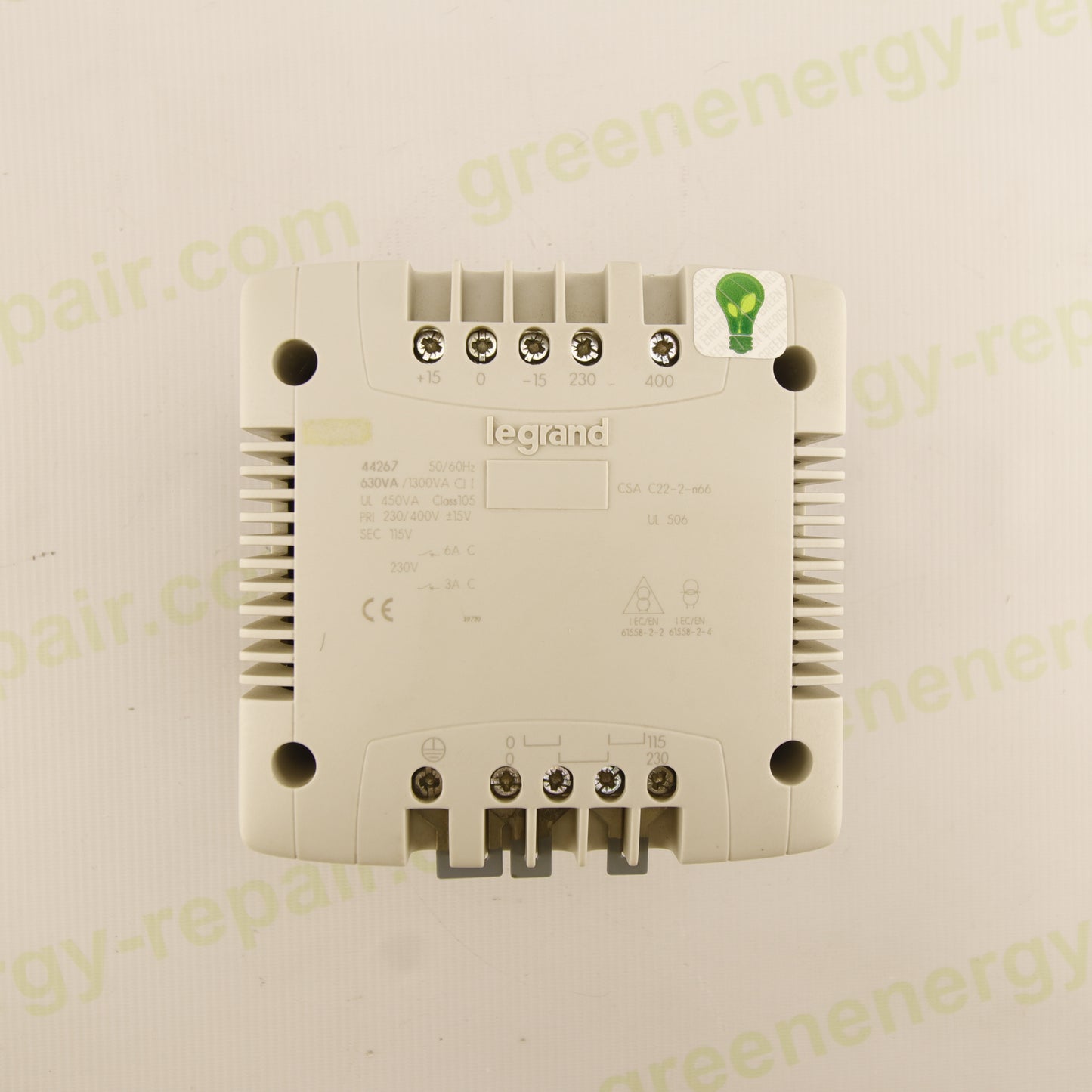 Legrand 44267 – Safety Transformer | 630/1300 VA | 230/400 V AC | 115 V Output | Class II | CSA Certified