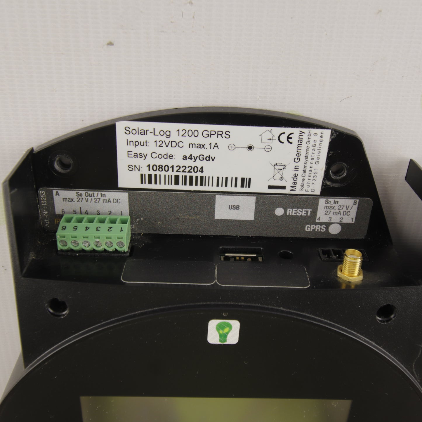 Solar-Log 1200 GPRS – Data Logger | PV Monitoring System | GSM/GPRS | LCD Display | Multi-Inverter