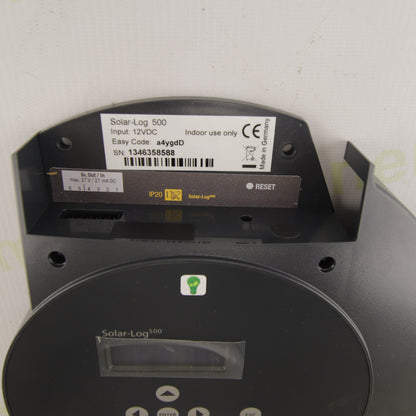 Solar-Log | Solarlog 500 Data Logger | Universal PV Monitoring Device | Ethernet Connectivity | Art. No. 210501 (KI10475) | Display & Control Panel | Includes Accessories
