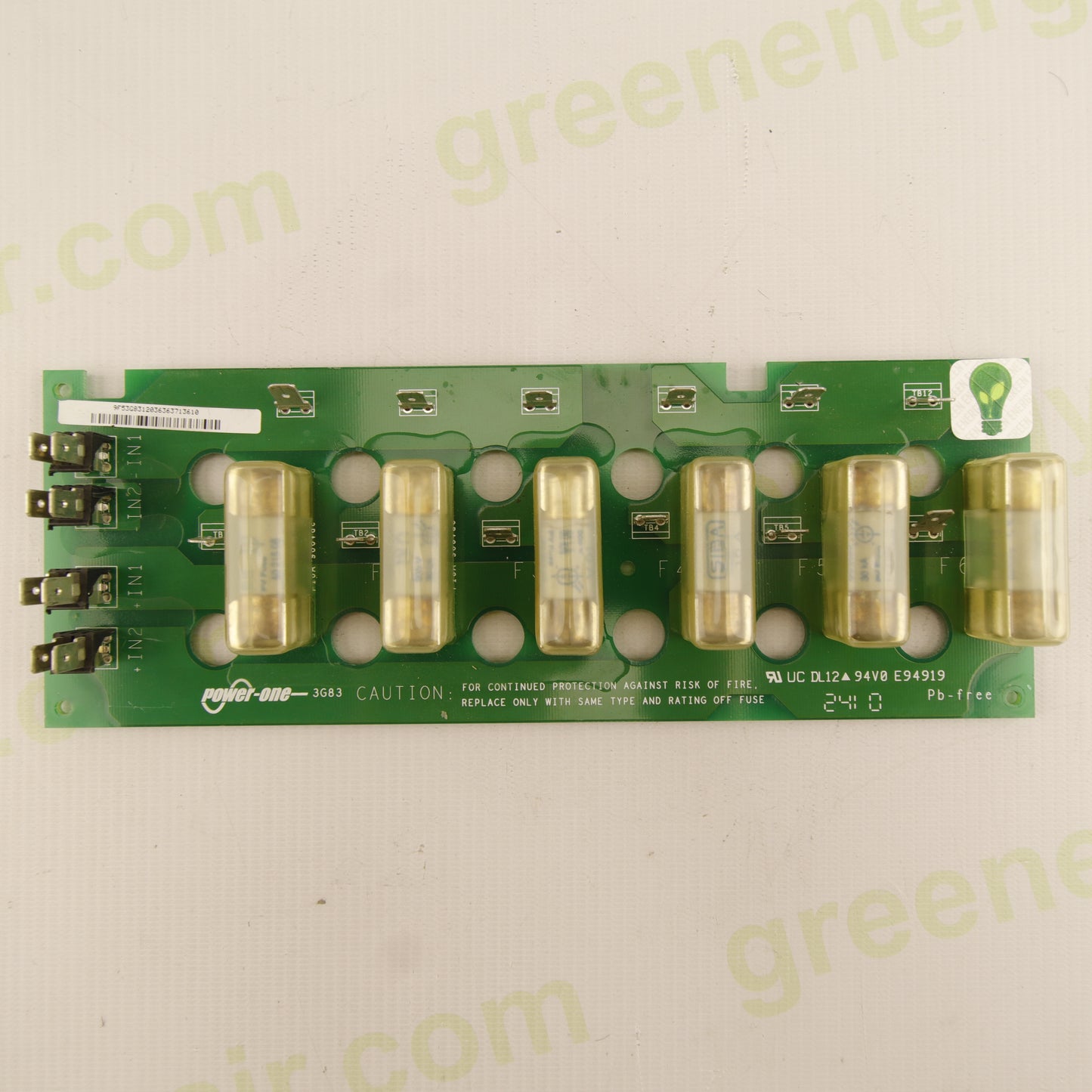Aurora ABB Fused DC Input Protection Board | 10.0–12.5kW Inverters | PN: 3683 | 6x SIBA 50A 1000V Fuses | UL Certified | Used
