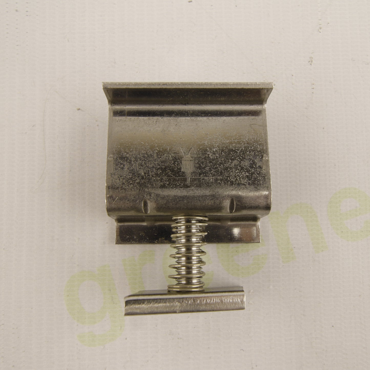 Enerpoint Stainless Steel End Clamp 38 mm for F Profiles – PV Module Mounting Clamp with Spring | Made in Italy | Pack of 10