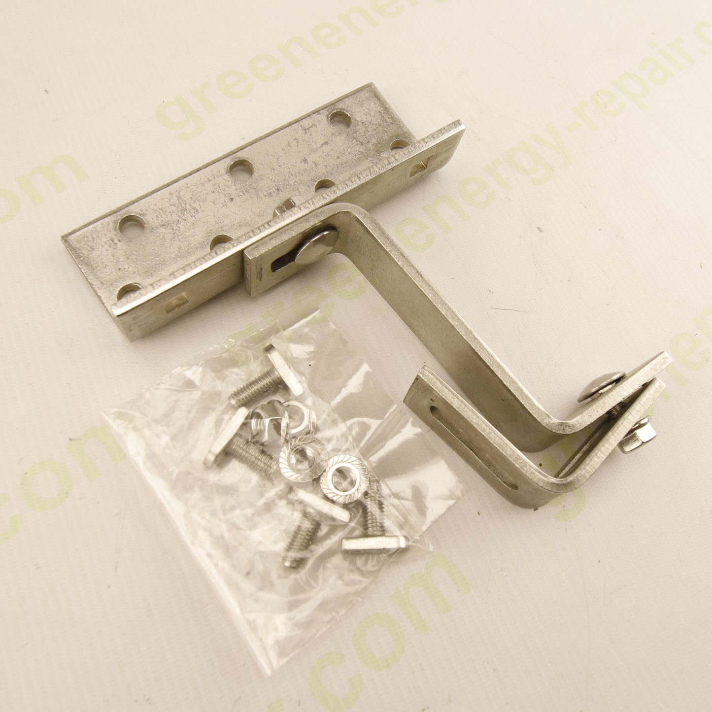 Enerpoint Adjustable Stainless Steel 304 Bracket with Hammer Head Bolt & Flanged Nut – PV Mounting Support Bracket | Made in Italy | Pack of 4